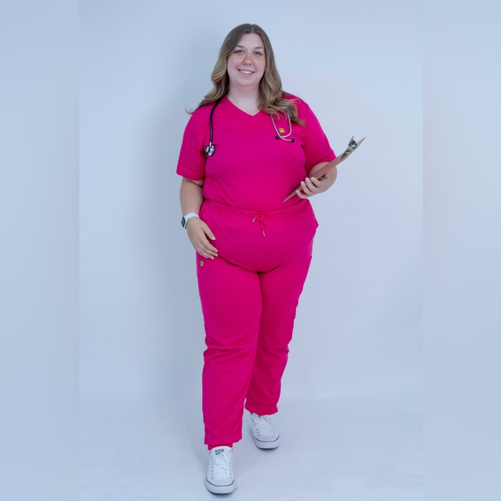 XXL Size Top and Jogger Scrub Set
